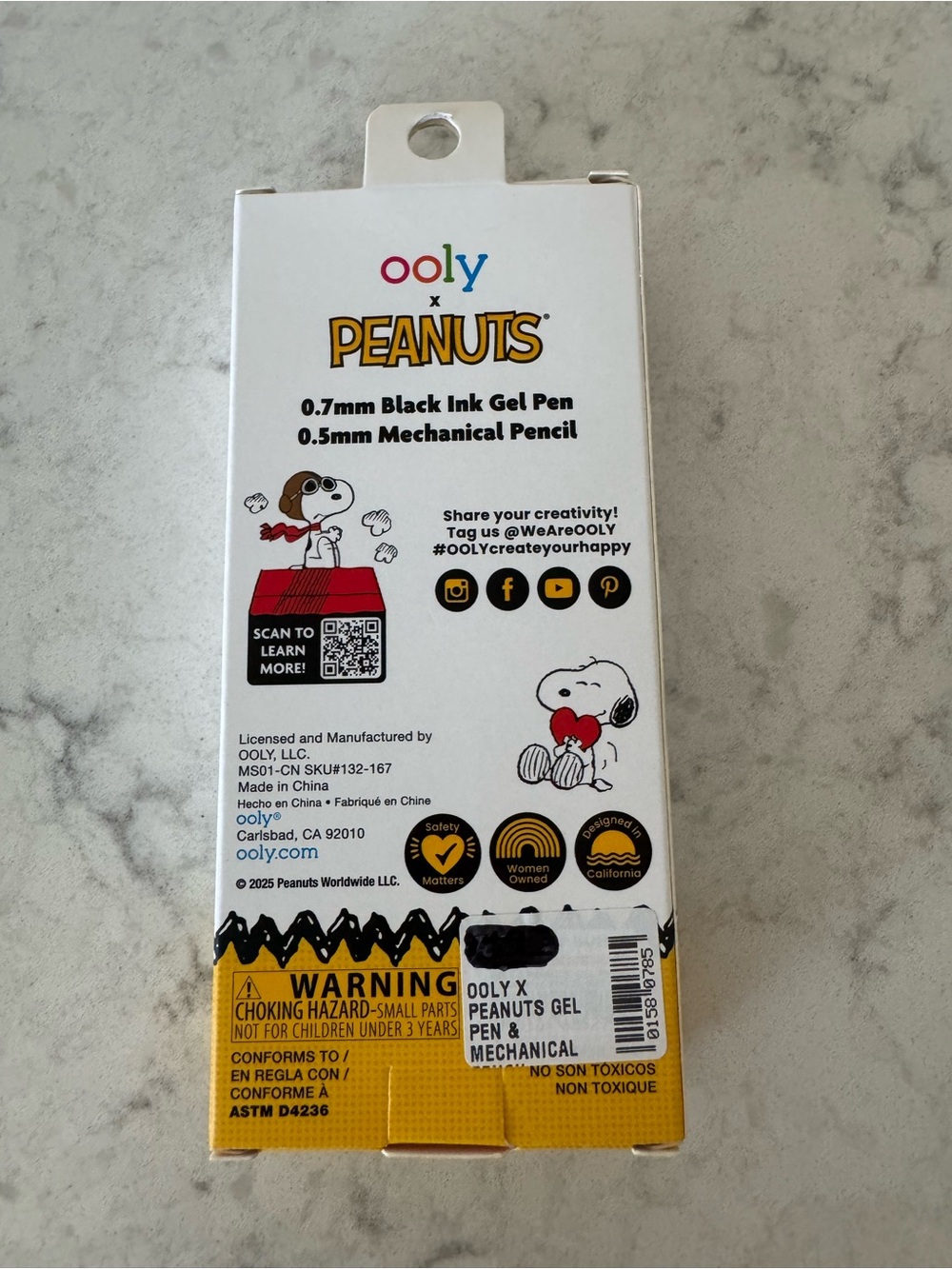 Ooly x Peanuts Retractable Gel Pens and gel pen/pencil set - Picture 2 of 7